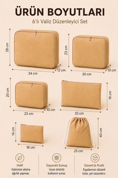 Stepora™ Bavul İçi Düzenleyici Set